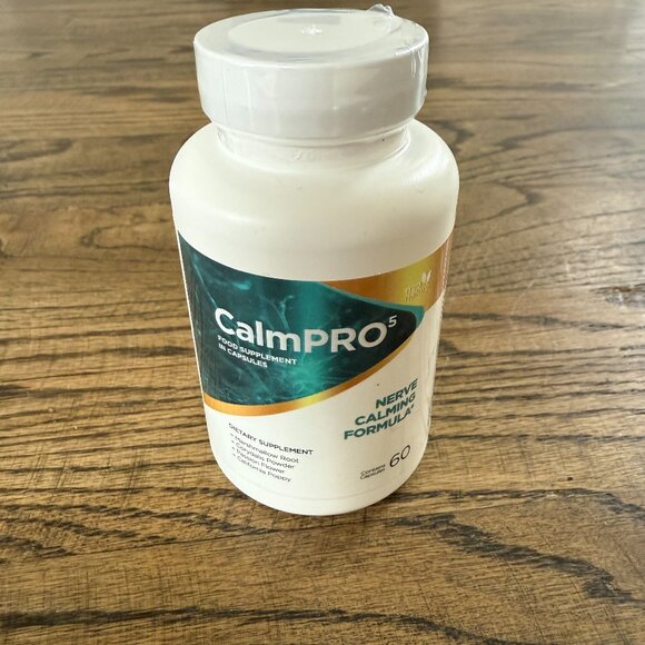 CalmPro 5 Nerve Calming Support Formula (60 Capsules) NEW Sealed Exp 12/26 - Picture 1 of 5